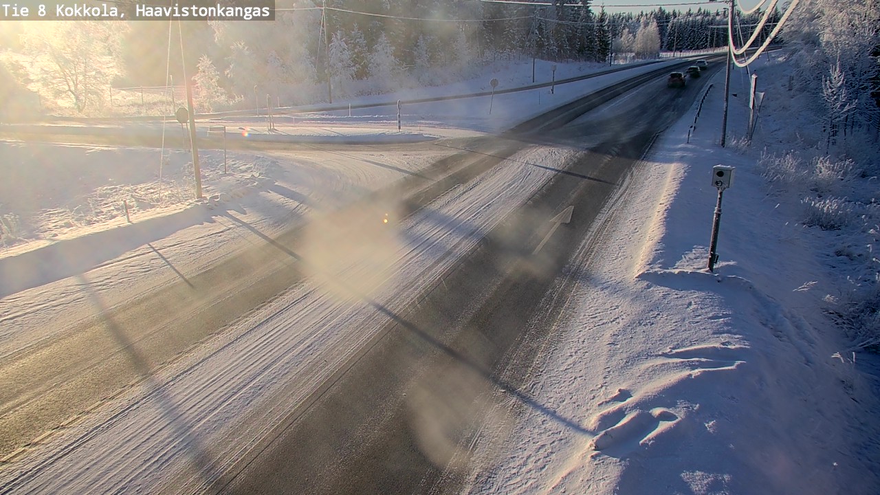 Weather Camera Image Väg 8 Karleby, Haavistonkangas, Kokkola, Keski-Pohjanmaa