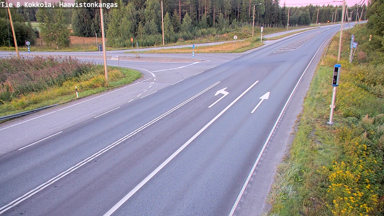 Weather Camera Image Väg 8 Karleby, Haavistonkangas, Kokkola, Keski-Pohjanmaa