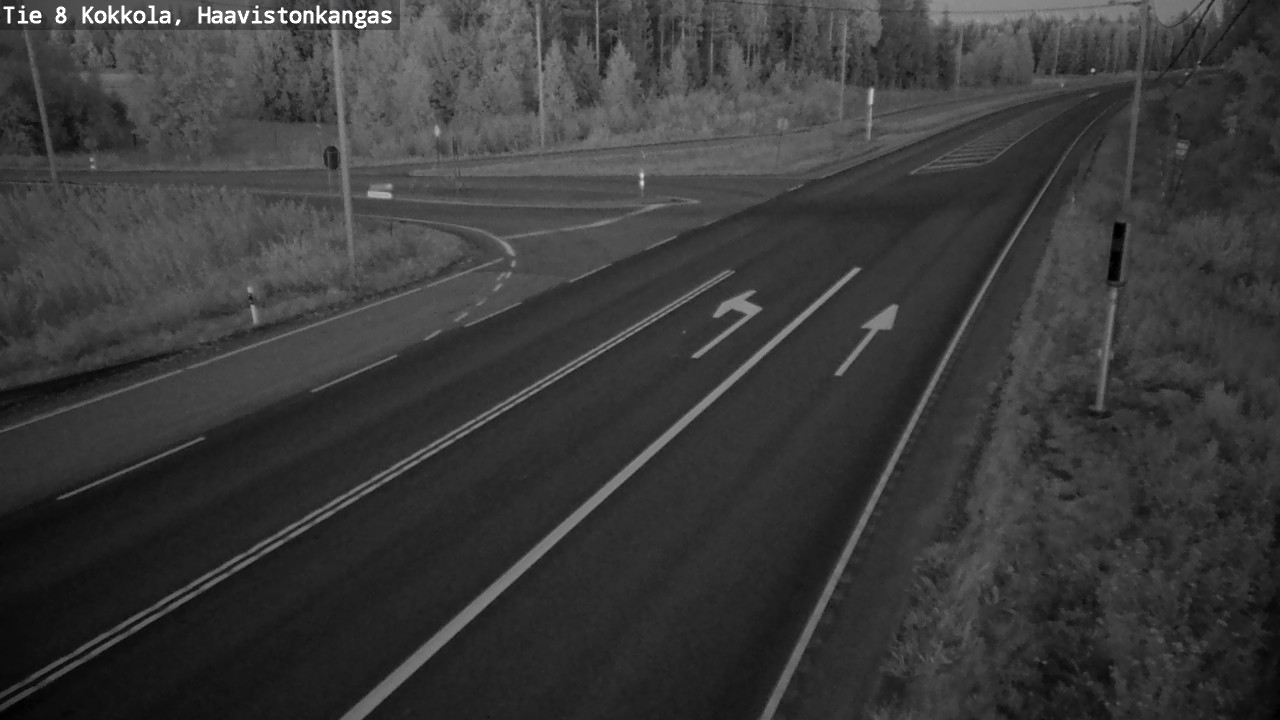 Weather Camera Image Väg 8 Karleby, Haavistonkangas, Kokkola, Keski-Pohjanmaa