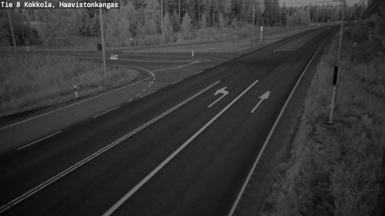 Weather Camera Image Väg 8 Karleby, Haavistonkangas, Kokkola, Keski-Pohjanmaa