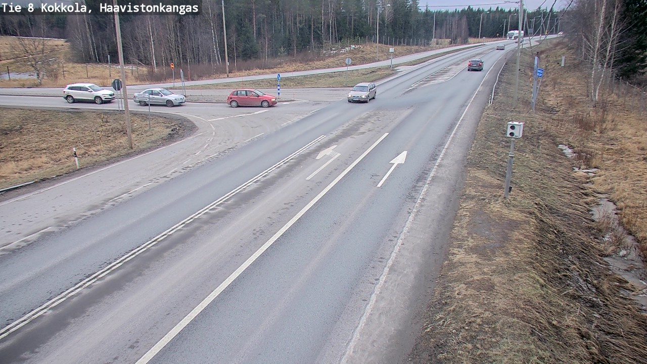 Weather Camera Image Väg 8 Karleby, Haavistonkangas, Kokkola, Keski-Pohjanmaa