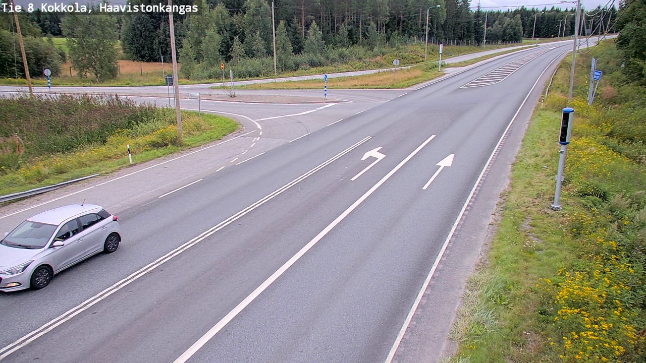Weather Camera Image Väg 8 Karleby, Haavistonkangas, Kokkola, Keski-Pohjanmaa