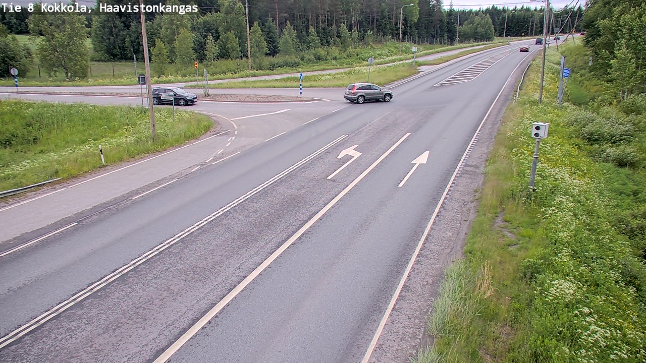 Weather Camera Image Väg 8 Karleby, Haavistonkangas, Kokkola, Keski-Pohjanmaa