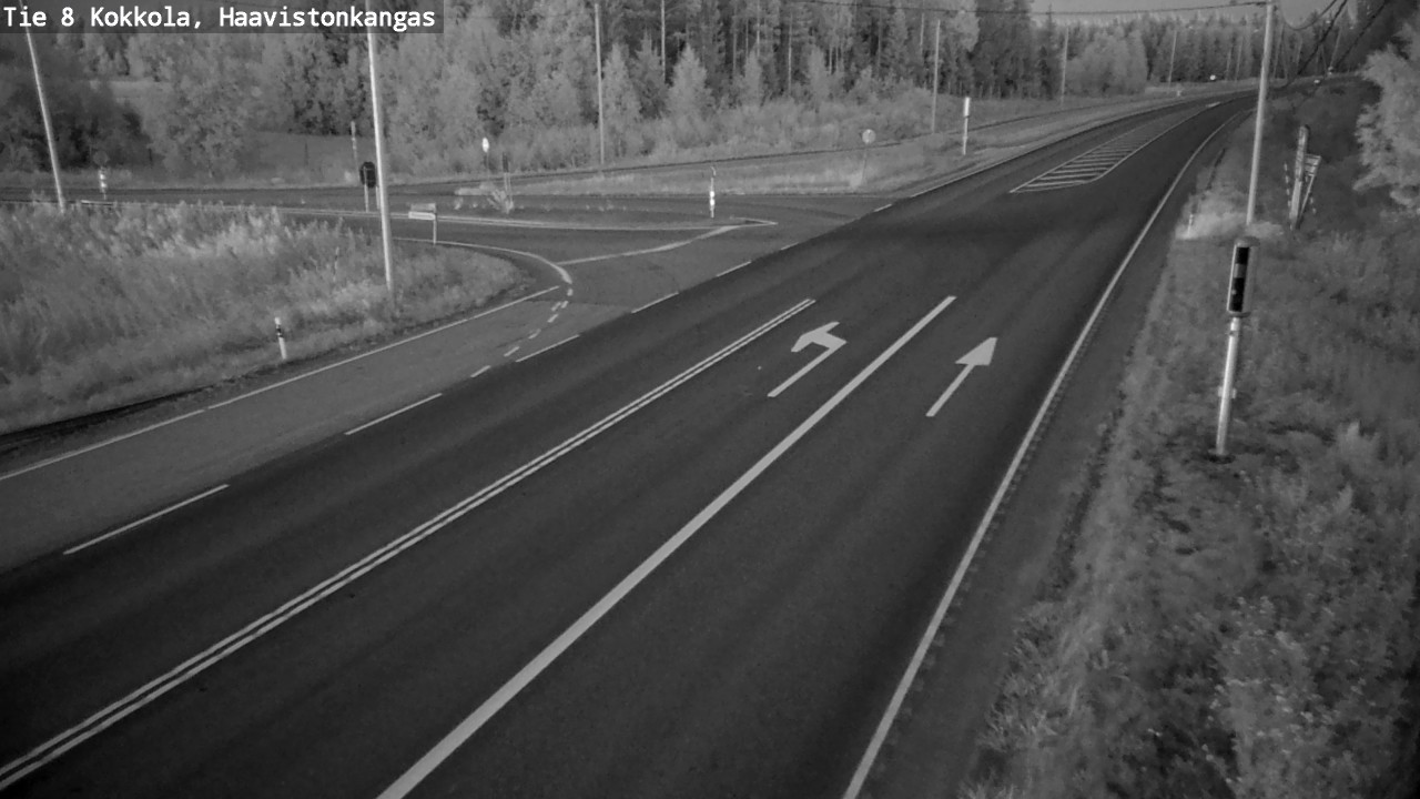 Weather Camera Image Väg 8 Karleby, Haavistonkangas, Kokkola, Keski-Pohjanmaa