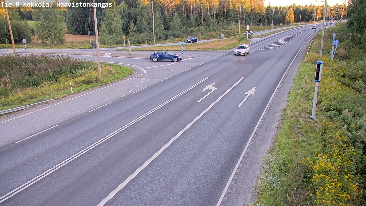 Weather Camera Image Väg 8 Karleby, Haavistonkangas, Kokkola, Keski-Pohjanmaa