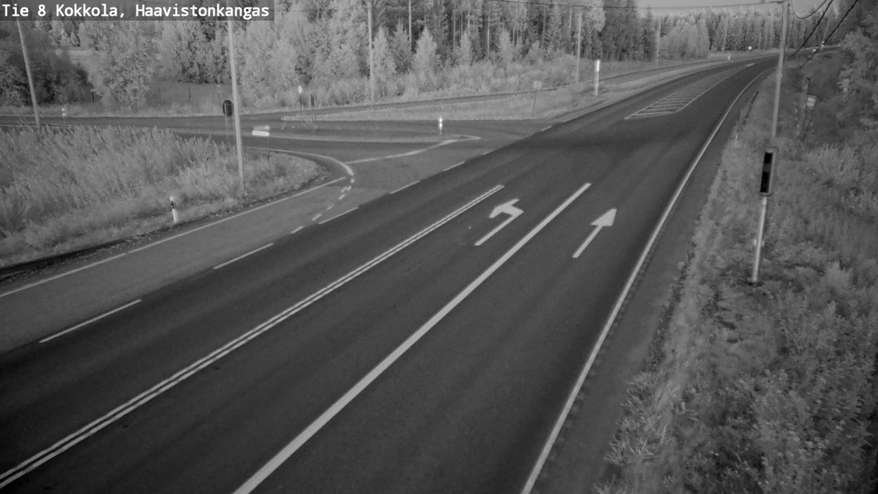Weather Camera Image Väg 8 Karleby, Haavistonkangas, Kokkola, Keski-Pohjanmaa