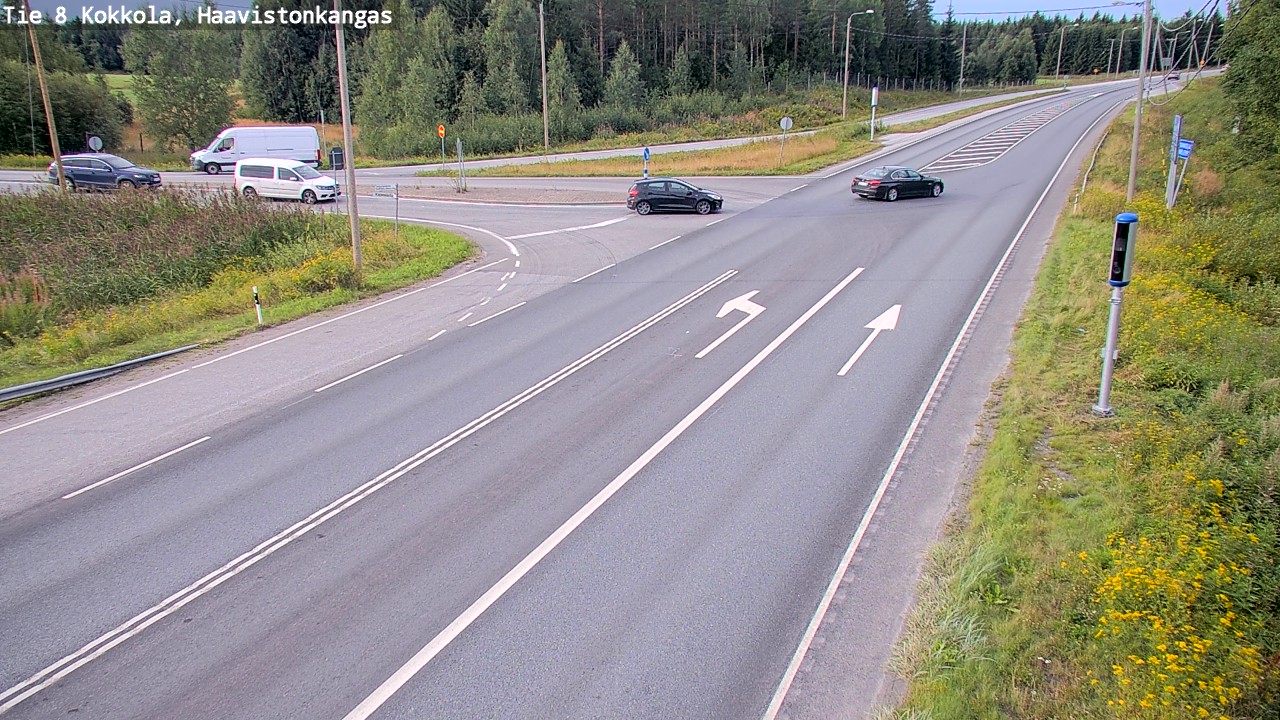 Weather Camera Image Väg 8 Karleby, Haavistonkangas, Kokkola, Keski-Pohjanmaa