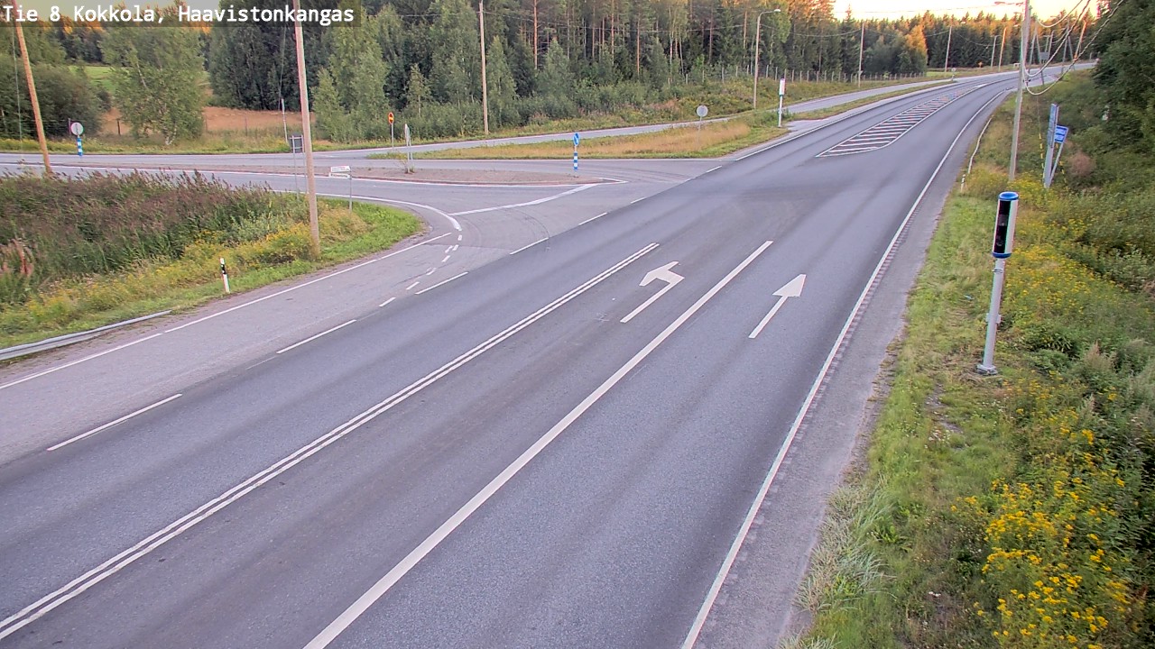 Weather Camera Image Väg 8 Karleby, Haavistonkangas, Kokkola, Keski-Pohjanmaa