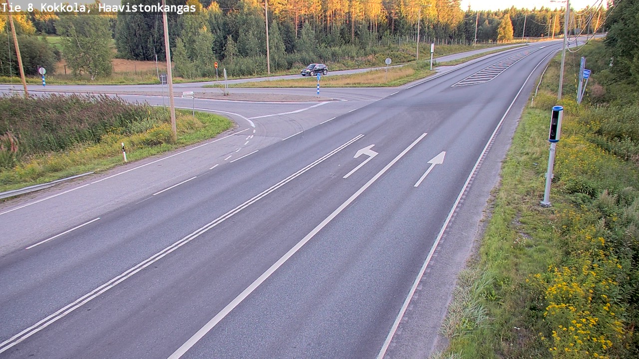 Weather Camera Image Väg 8 Karleby, Haavistonkangas, Kokkola, Keski-Pohjanmaa