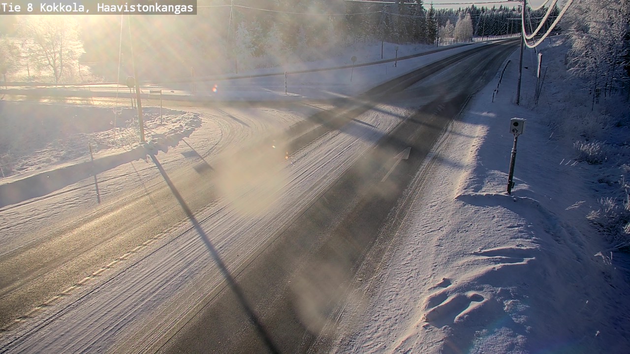Weather Camera Image Väg 8 Karleby, Haavistonkangas, Kokkola, Keski-Pohjanmaa