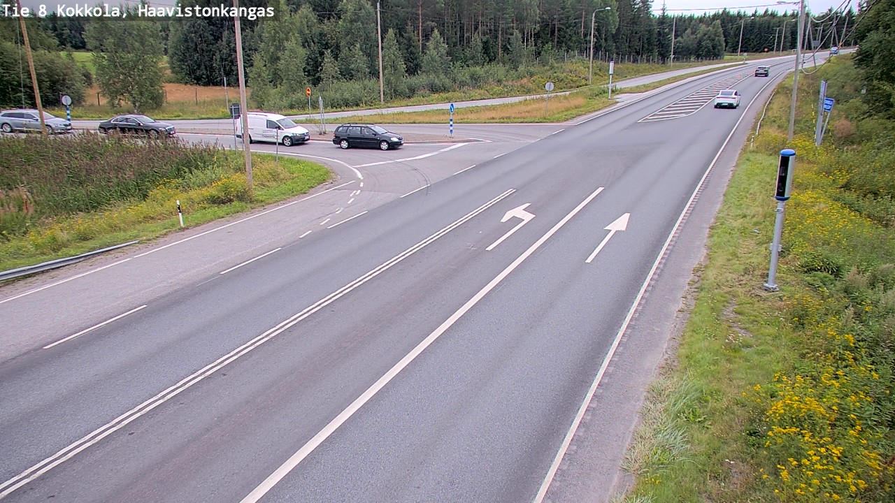 Weather Camera Image Väg 8 Karleby, Haavistonkangas, Kokkola, Keski-Pohjanmaa