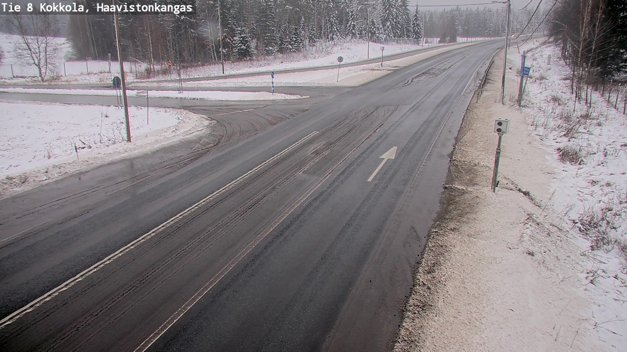 Weather Camera Image Väg 8 Karleby, Haavistonkangas, Kokkola, Keski-Pohjanmaa