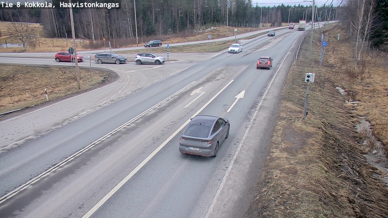 Weather Camera Image Väg 8 Karleby, Haavistonkangas, Kokkola, Keski-Pohjanmaa