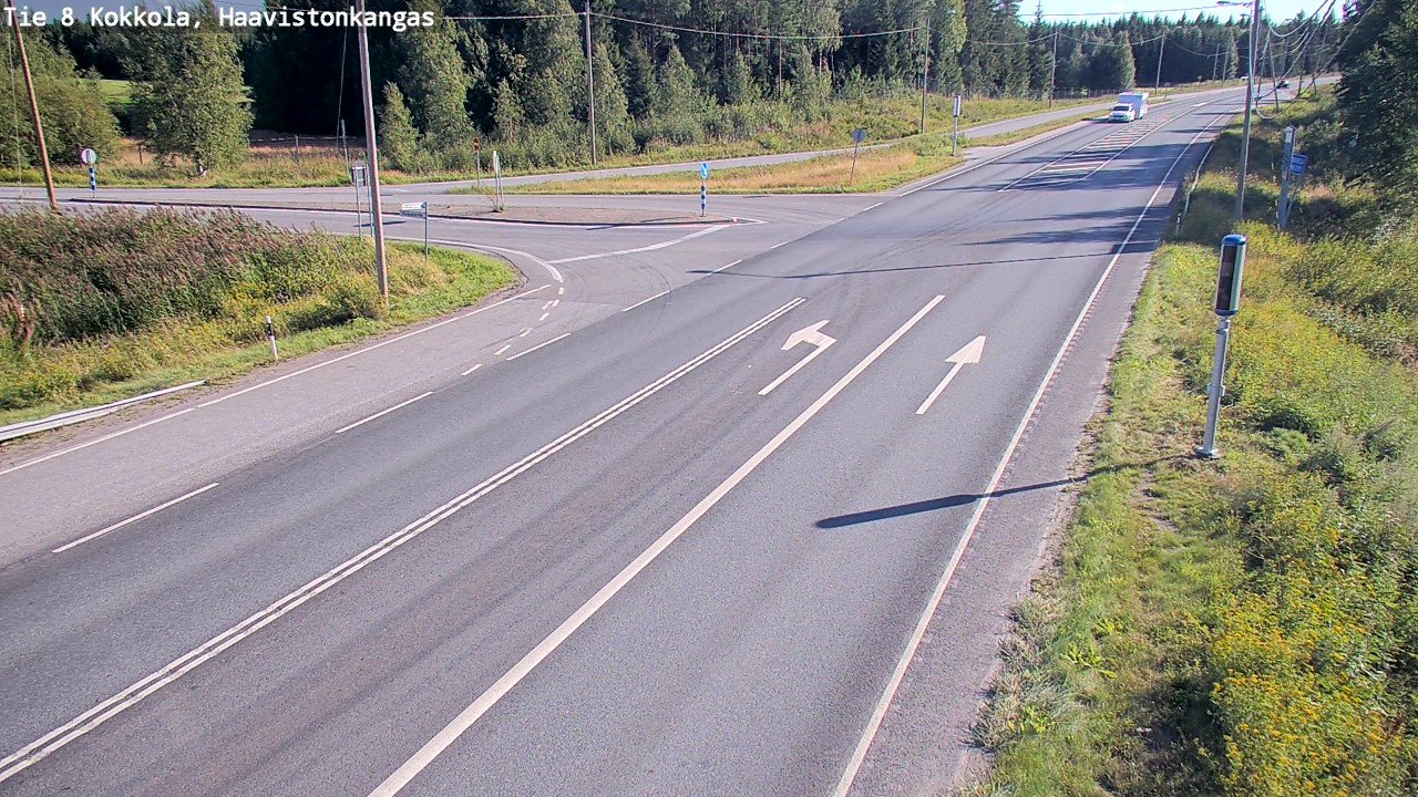 Weather Camera Image Väg 8 Karleby, Haavistonkangas, Kokkola, Keski-Pohjanmaa