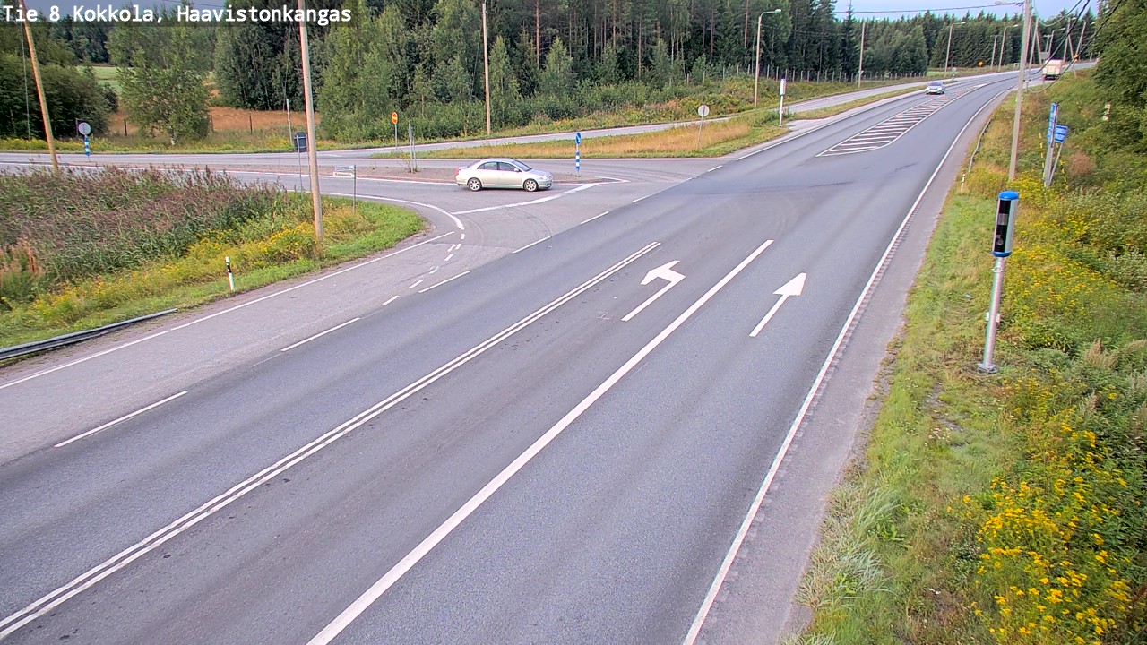 Weather Camera Image Väg 8 Karleby, Haavistonkangas, Kokkola, Keski-Pohjanmaa