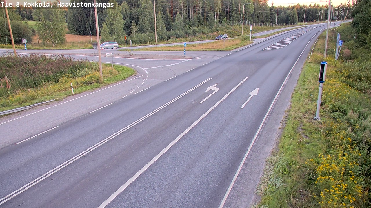 Weather Camera Image Väg 8 Karleby, Haavistonkangas, Kokkola, Keski-Pohjanmaa