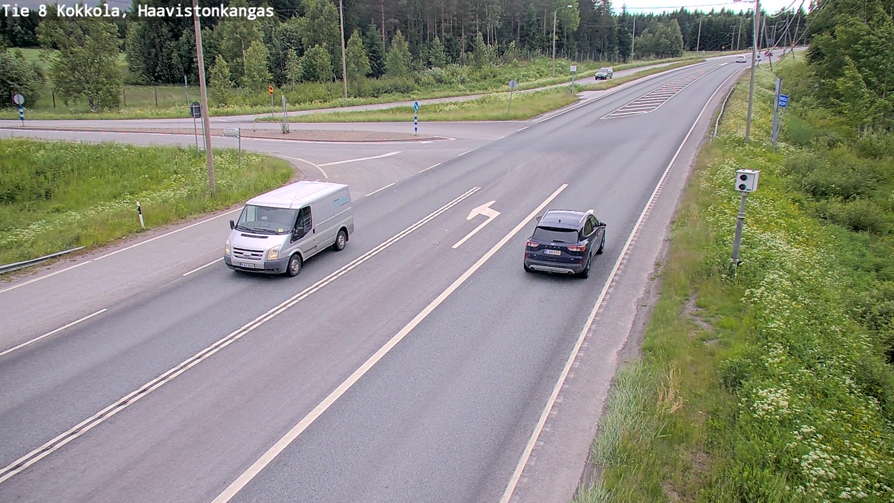 Weather Camera Image Väg 8 Karleby, Haavistonkangas, Kokkola, Keski-Pohjanmaa