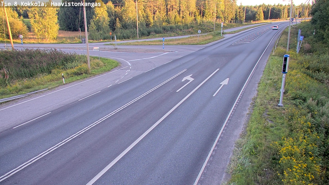 Weather Camera Image Väg 8 Karleby, Haavistonkangas, Kokkola, Keski-Pohjanmaa