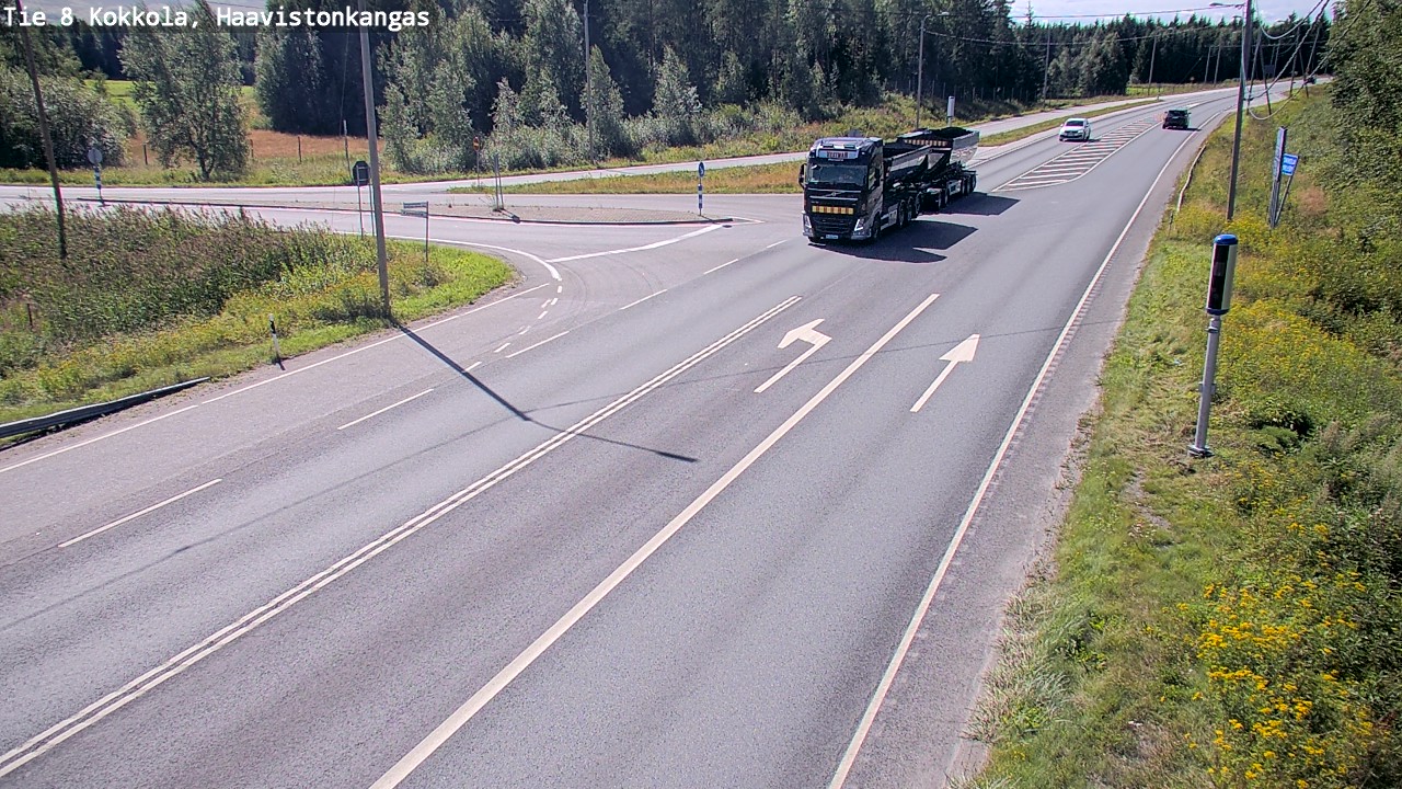 Weather Camera Image Väg 8 Karleby, Haavistonkangas, Kokkola, Keski-Pohjanmaa