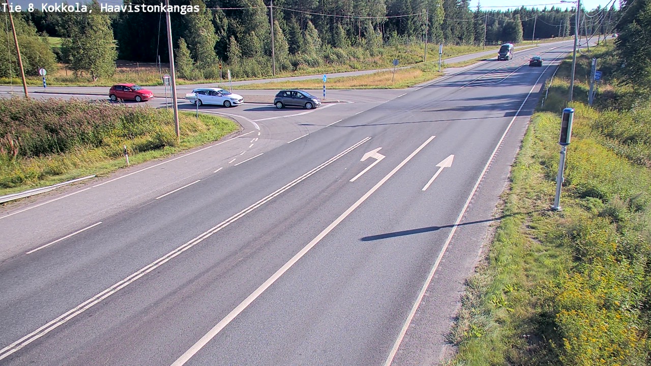 Weather Camera Image Väg 8 Karleby, Haavistonkangas, Kokkola, Keski-Pohjanmaa