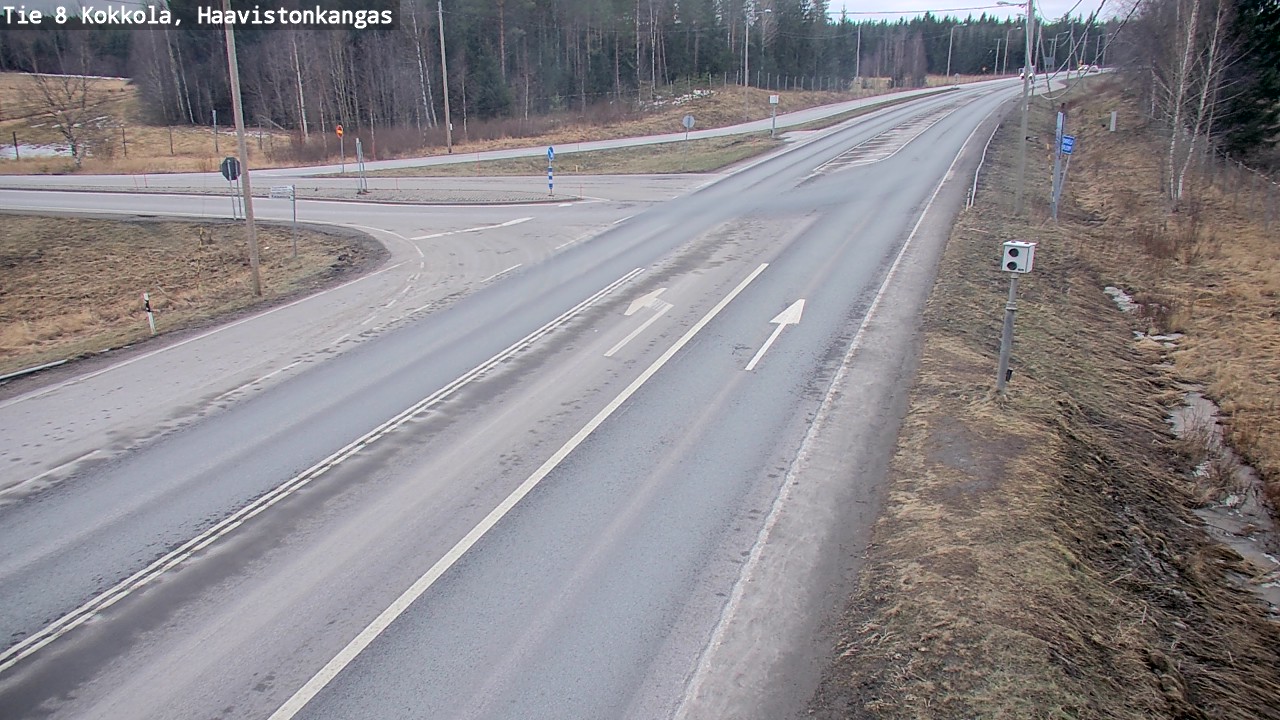 Weather Camera Image Väg 8 Karleby, Haavistonkangas, Kokkola, Keski-Pohjanmaa