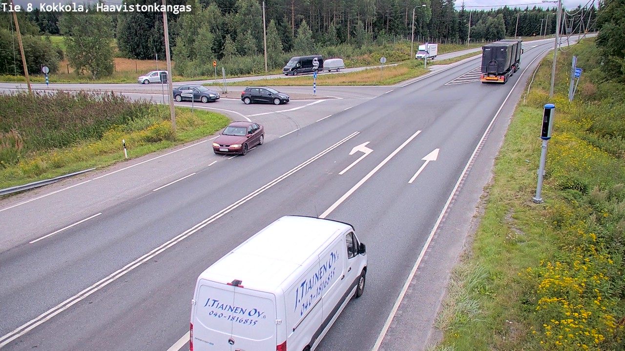 Weather Camera Image Väg 8 Karleby, Haavistonkangas, Kokkola, Keski-Pohjanmaa