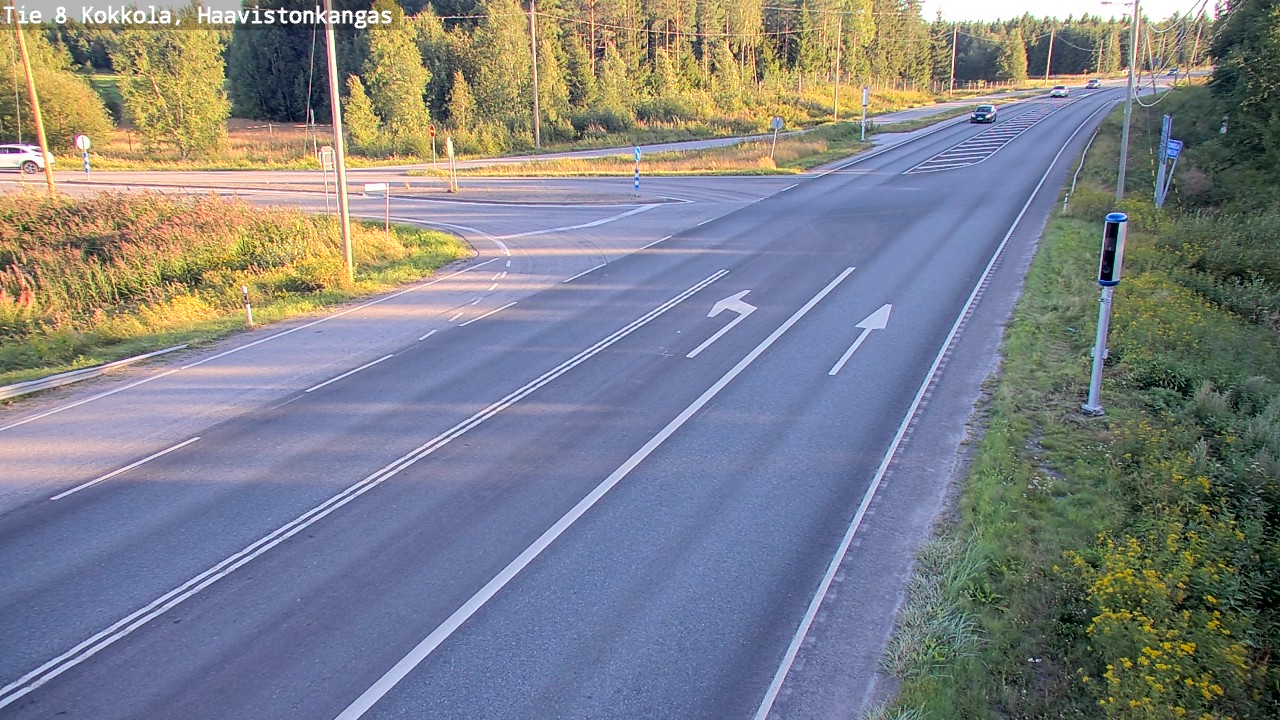 Weather Camera Image Väg 8 Karleby, Haavistonkangas, Kokkola, Keski-Pohjanmaa