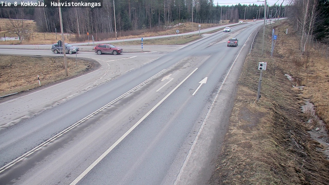 Weather Camera Image Väg 8 Karleby, Haavistonkangas, Kokkola, Keski-Pohjanmaa