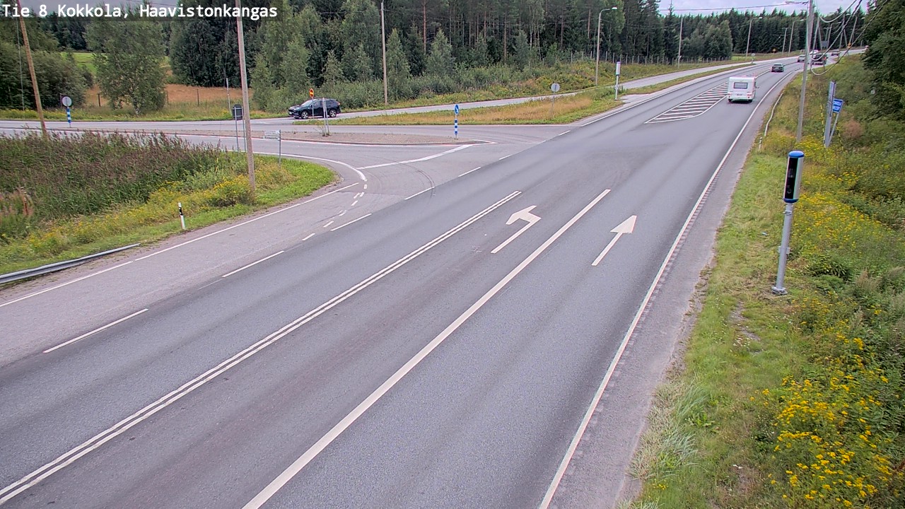 Weather Camera Image Väg 8 Karleby, Haavistonkangas, Kokkola, Keski-Pohjanmaa