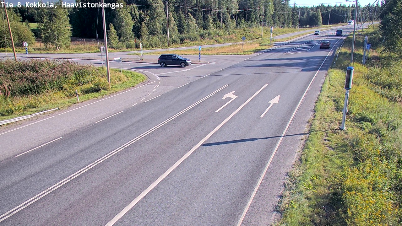 Weather Camera Image Väg 8 Karleby, Haavistonkangas, Kokkola, Keski-Pohjanmaa