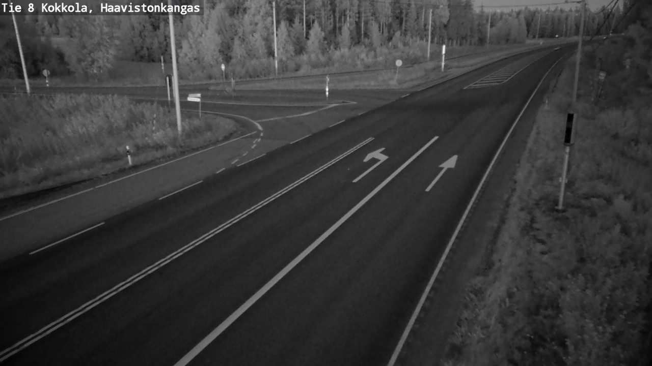 Weather Camera Image Väg 8 Karleby, Haavistonkangas, Kokkola, Keski-Pohjanmaa