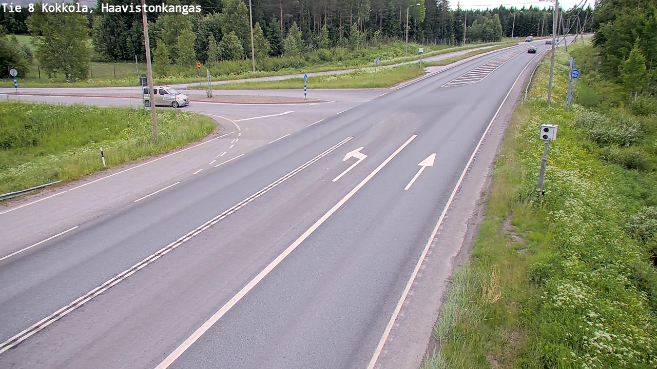 Weather Camera Image Väg 8 Karleby, Haavistonkangas, Kokkola, Keski-Pohjanmaa