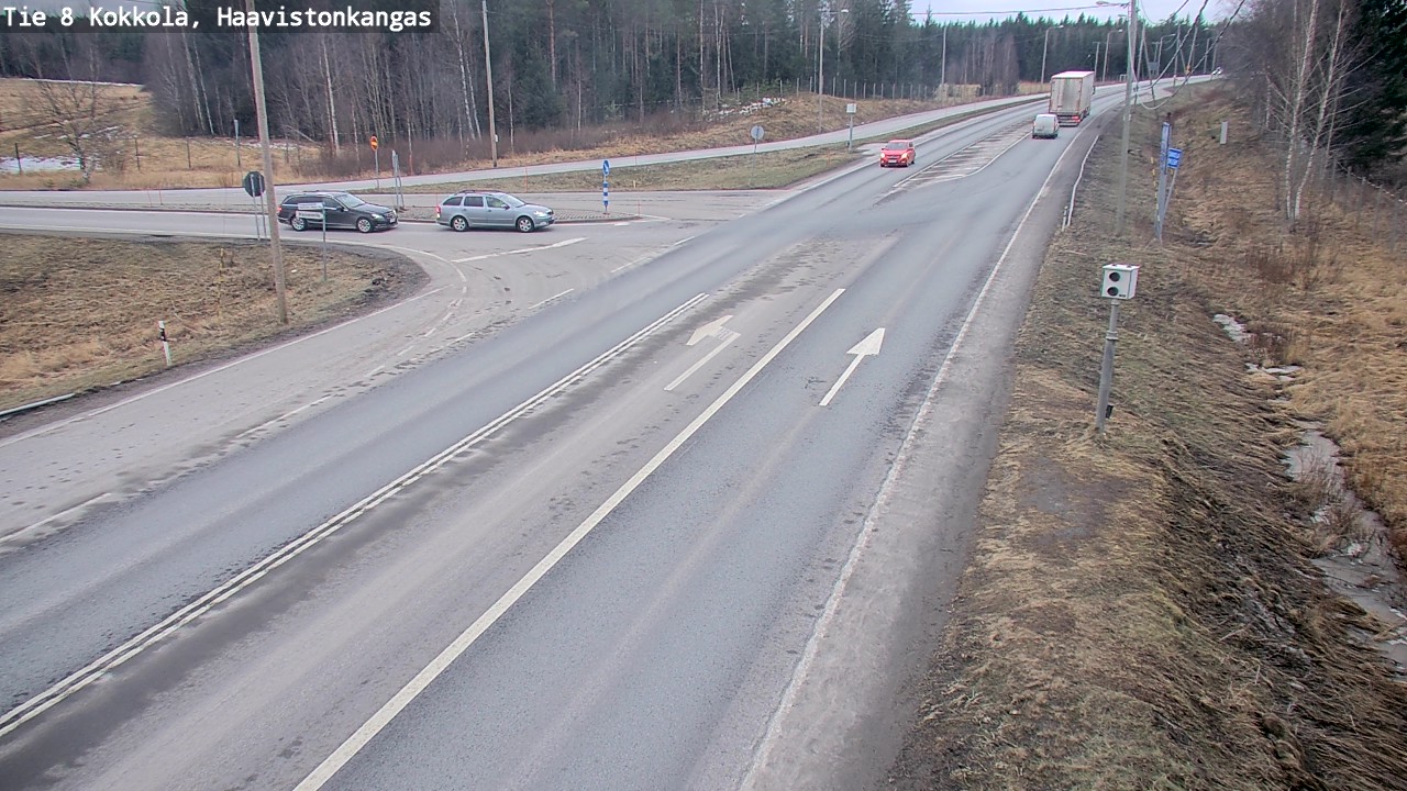 Weather Camera Image Väg 8 Karleby, Haavistonkangas, Kokkola, Keski-Pohjanmaa