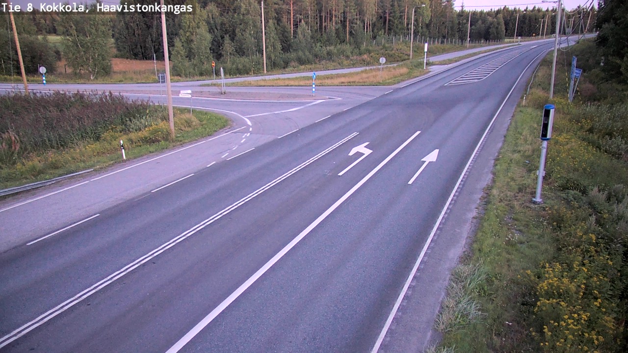 Weather Camera Image Väg 8 Karleby, Haavistonkangas, Kokkola, Keski-Pohjanmaa