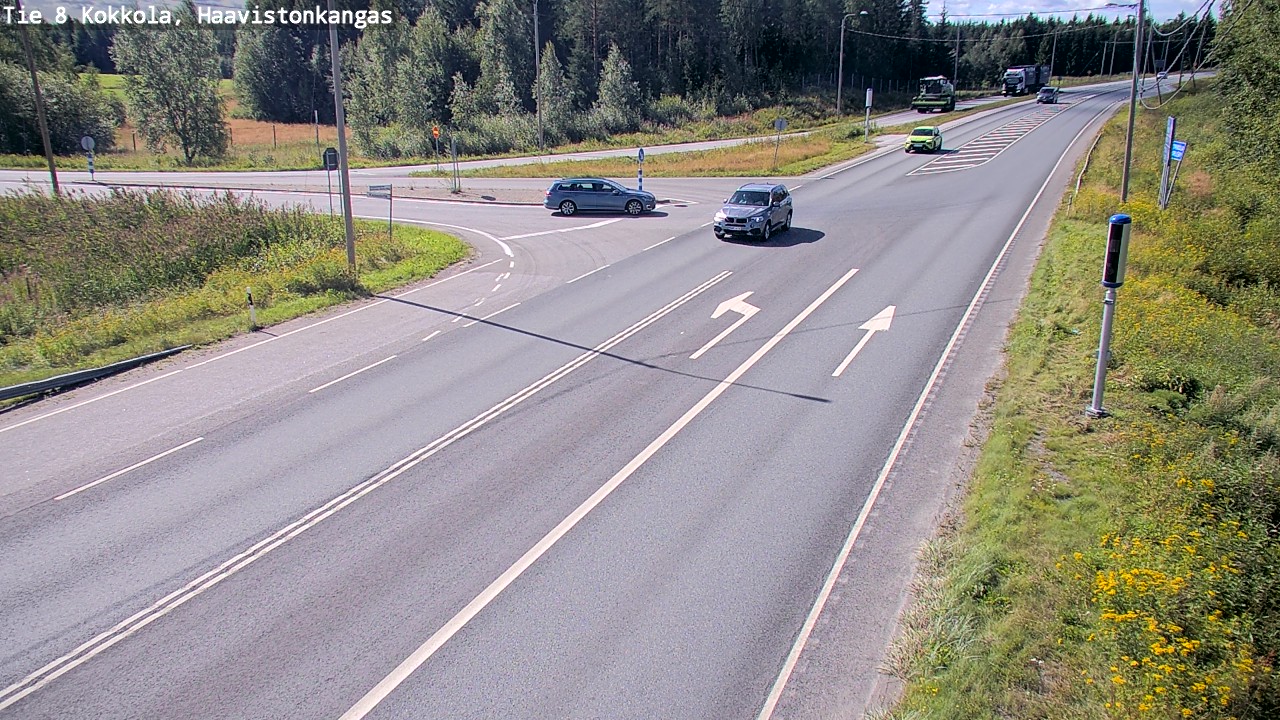 Weather Camera Image Väg 8 Karleby, Haavistonkangas, Kokkola, Keski-Pohjanmaa