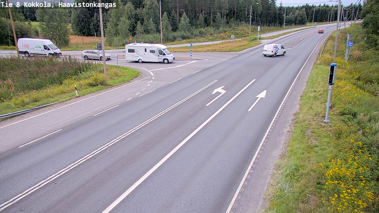 Weather Camera Image Road 8 Kokkola, Haavistonkangas, Kokkola, Keski-Pohjanmaa