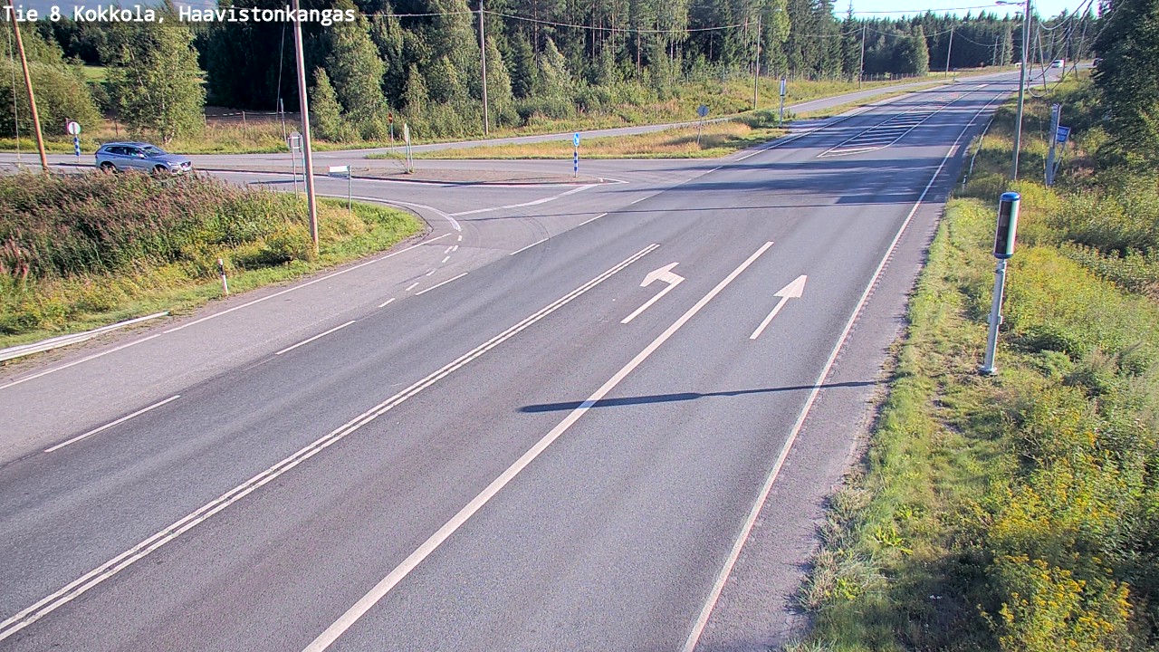 Weather Camera Image Väg 8 Karleby, Haavistonkangas, Kokkola, Keski-Pohjanmaa