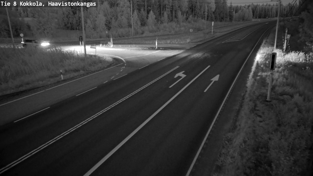 Weather Camera Image Väg 8 Karleby, Haavistonkangas, Kokkola, Keski-Pohjanmaa