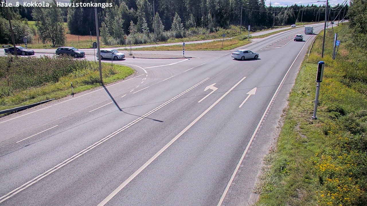 Weather Camera Image Väg 8 Karleby, Haavistonkangas, Kokkola, Keski-Pohjanmaa