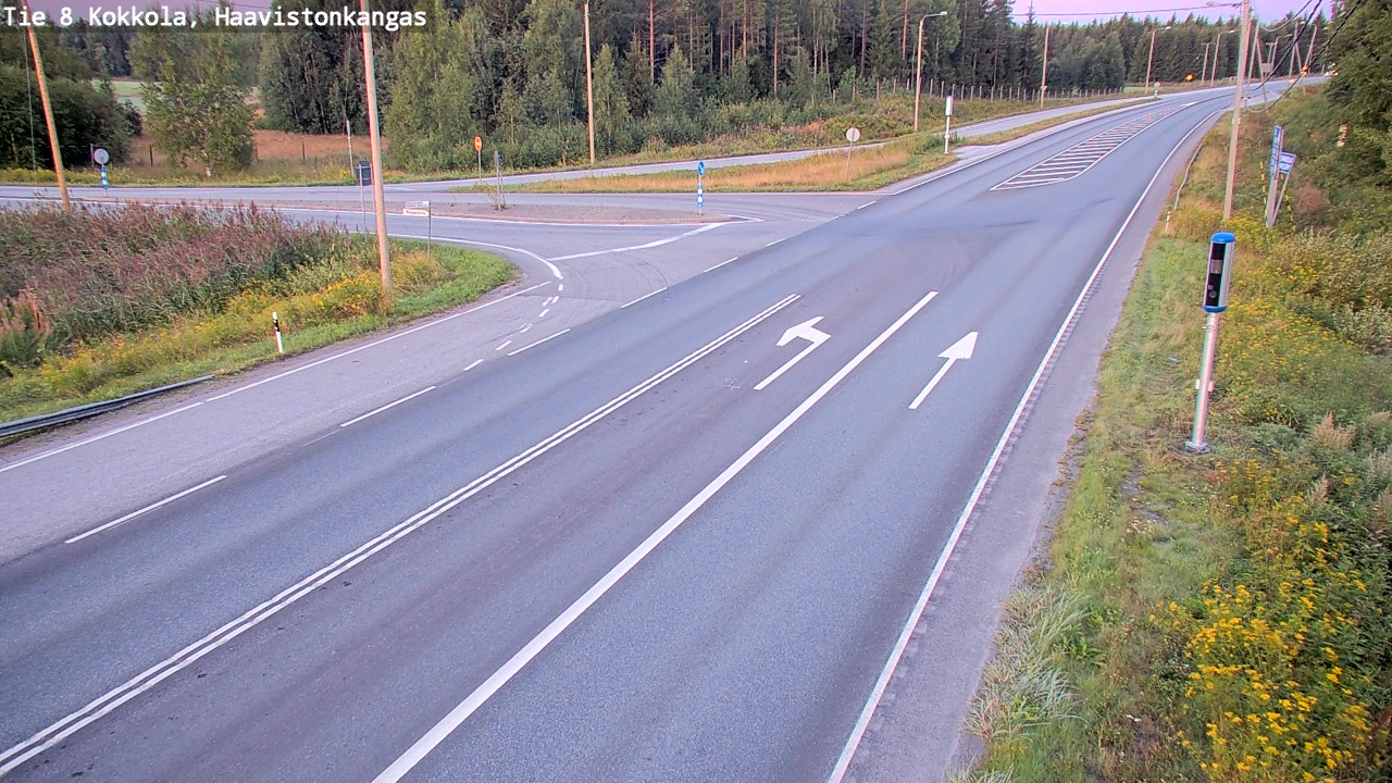 Weather Camera Image Väg 8 Karleby, Haavistonkangas, Kokkola, Keski-Pohjanmaa