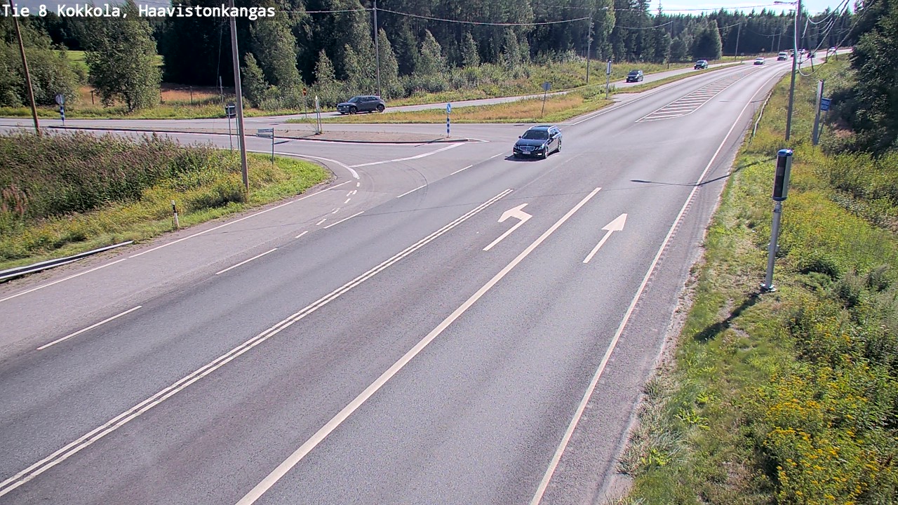 Weather Camera Image Väg 8 Karleby, Haavistonkangas, Kokkola, Keski-Pohjanmaa
