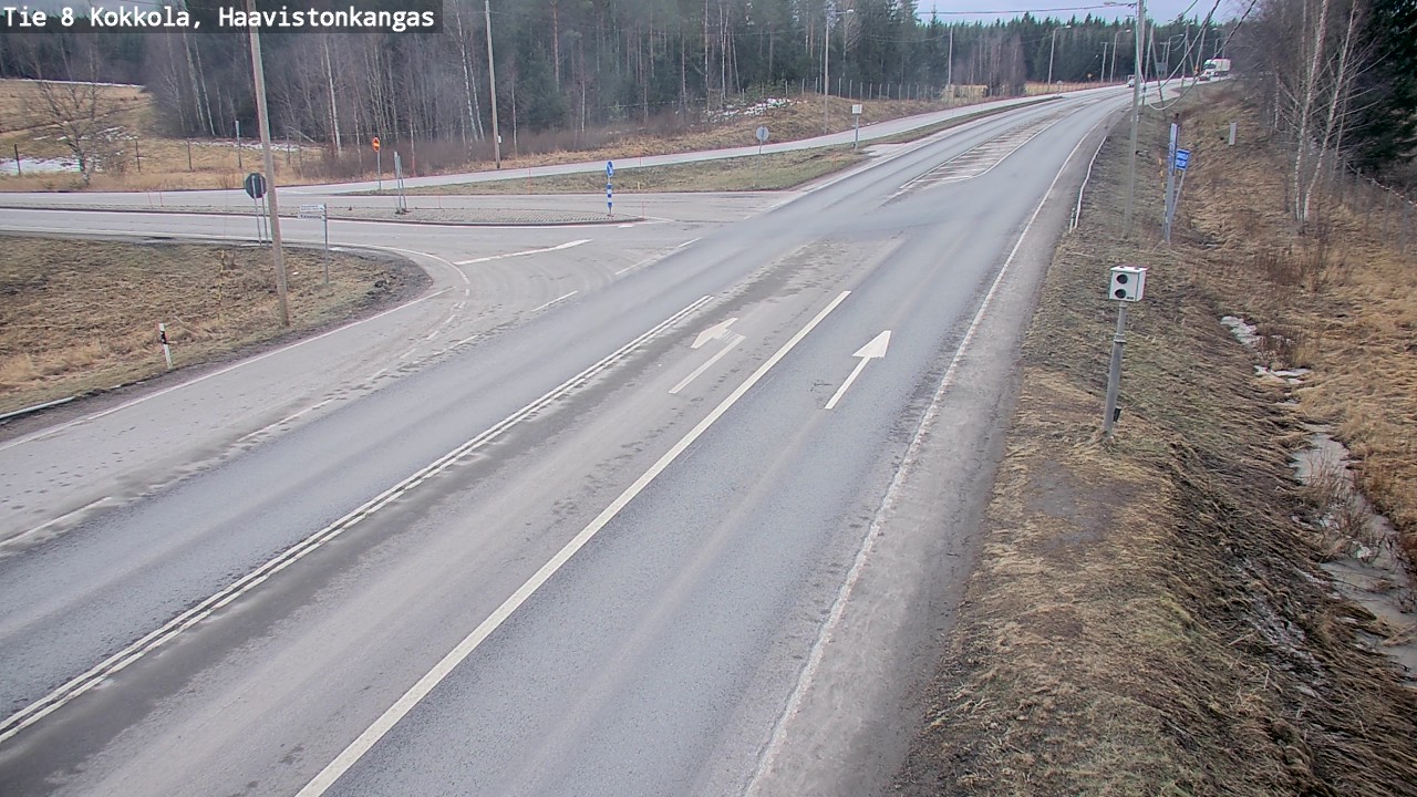 Weather Camera Image Väg 8 Karleby, Haavistonkangas, Kokkola, Keski-Pohjanmaa