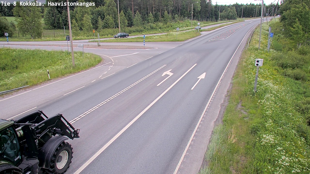 Weather Camera Image Väg 8 Karleby, Haavistonkangas, Kokkola, Keski-Pohjanmaa