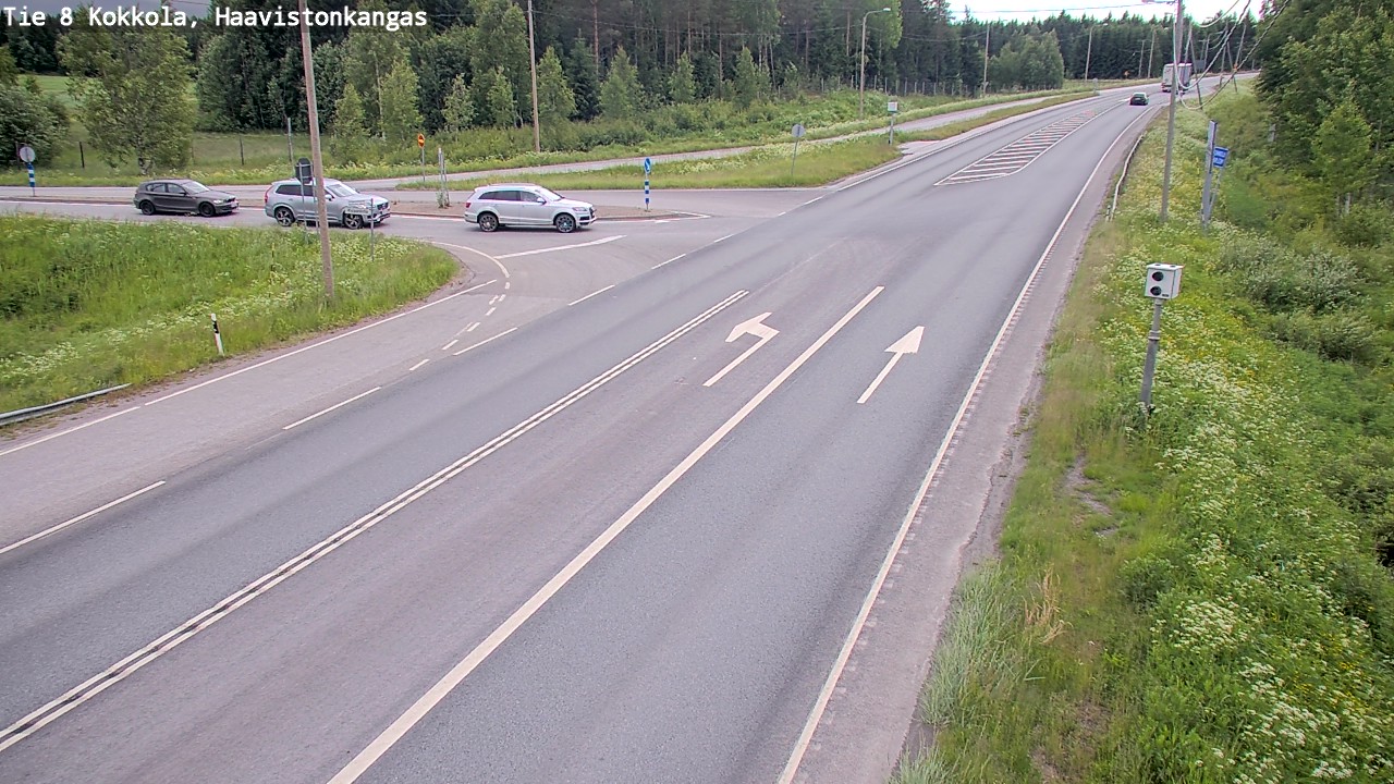 Weather Camera Image Väg 8 Karleby, Haavistonkangas, Kokkola, Keski-Pohjanmaa