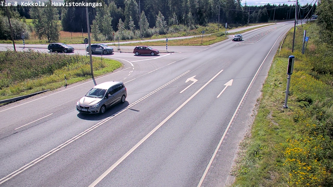 Weather Camera Image Väg 8 Karleby, Haavistonkangas, Kokkola, Keski-Pohjanmaa