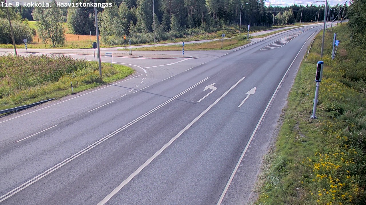 Weather Camera Image Väg 8 Karleby, Haavistonkangas, Kokkola, Keski-Pohjanmaa