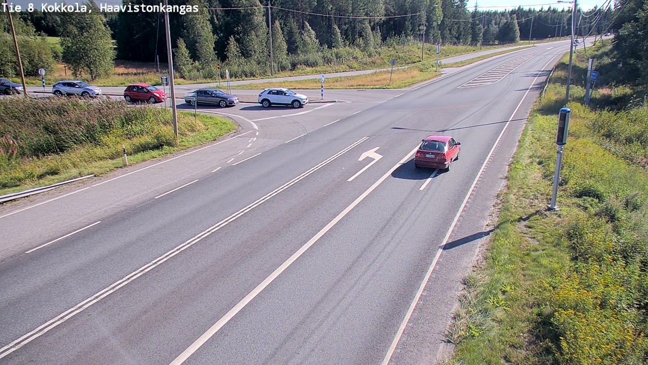 Weather Camera Image Väg 8 Karleby, Haavistonkangas, Kokkola, Keski-Pohjanmaa