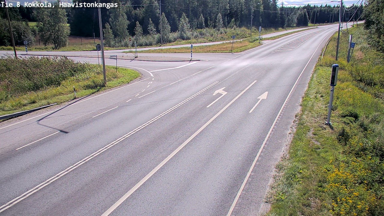 Weather Camera Image Väg 8 Karleby, Haavistonkangas, Kokkola, Keski-Pohjanmaa