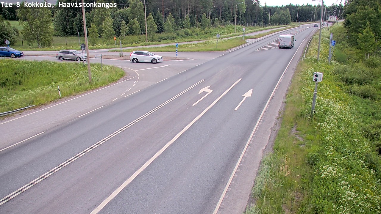 Weather Camera Image Väg 8 Karleby, Haavistonkangas, Kokkola, Keski-Pohjanmaa