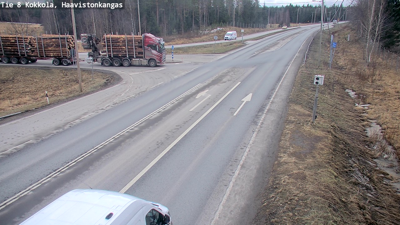 Weather Camera Image Väg 8 Karleby, Haavistonkangas, Kokkola, Keski-Pohjanmaa